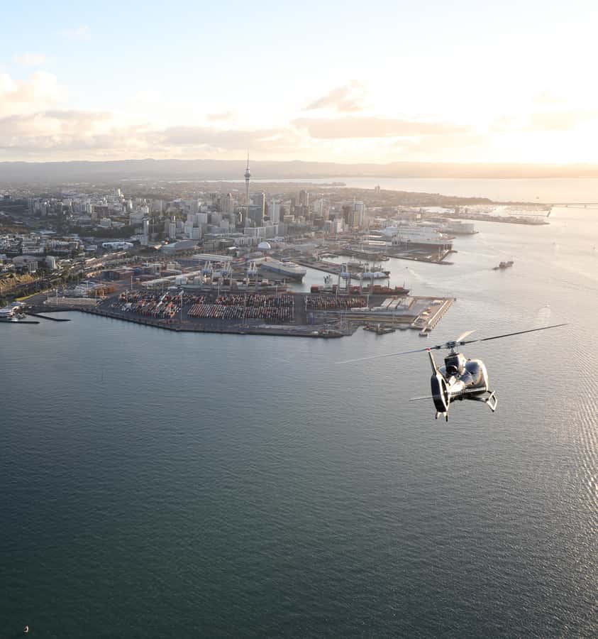 Auckland: 20min Helicopter scenic flight - City & Volcanoes - Harbour Bridge to Eden Park: getting your bearings fast