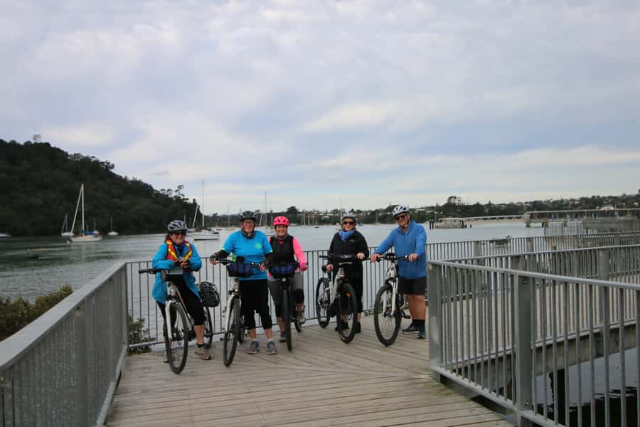 Auckland Half-Day Ebike Tour Excursion - E-bike support, easy riding, and the wagon safety net