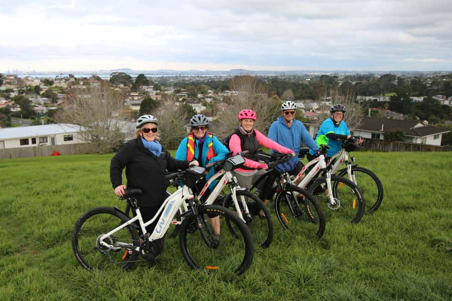 Auckland Half-Day Ebike Tour Excursion - Arriving back at Victoria Park: a clean finish point
