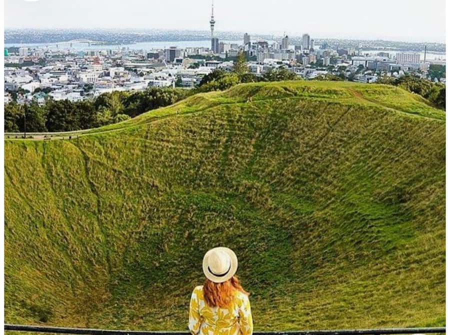 Auckland: Piha Beach, Rainforest, & Mount Eden Private Tour - Mount Eden crater: 360° city views in a short, satisfying climb