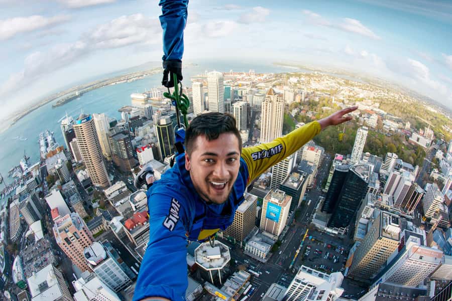 Auckland: SkyJump & SkyWalk Combo - SkyJump: the 85 km/h drop and that 11-second freefall