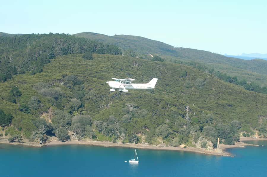 Auckland: Waiheke Island Wine and Food Tasting with Flights - Why Waiheke looks different from the sky