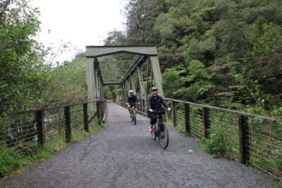 Full Day Ebike Tour - Karangahake Gorge NZ - Victoria Battery: seeing the gold-processing story close up