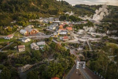 Hobbiton & Rotorua Māori Village with Lunch from Auckland - Mud pools, vents, and storytelling: what you’re really seeing