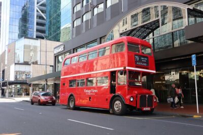 London Routemaster Double Decker Auckland Discovery - Mission Bay to Rangitoto Island: the waterfront viewpoint that sets the tone