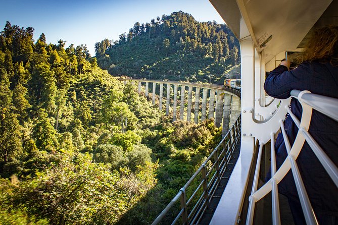 Northern Explorer Train Journey from Auckland to Wellington - Tongariro National Park by rail: volcanoes, snow, lava, and forests