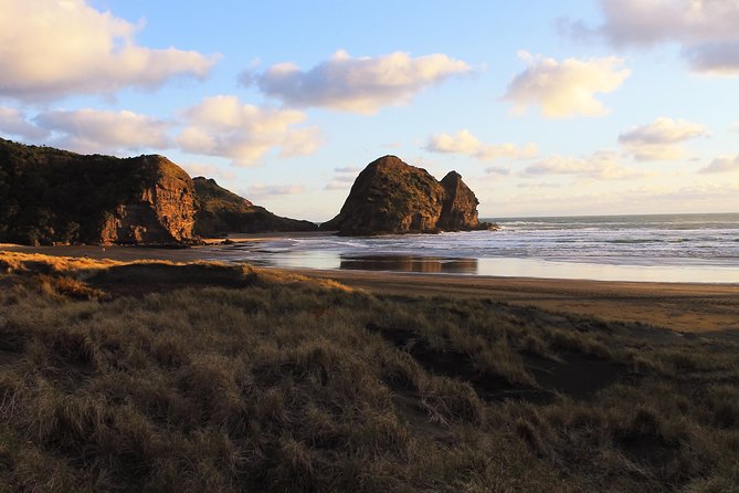 Private Auckland's West Coast - Piha/ Muriwai - Wild West Tour - Piha Beach: black sand, a lookout mindset, and serious surf energy