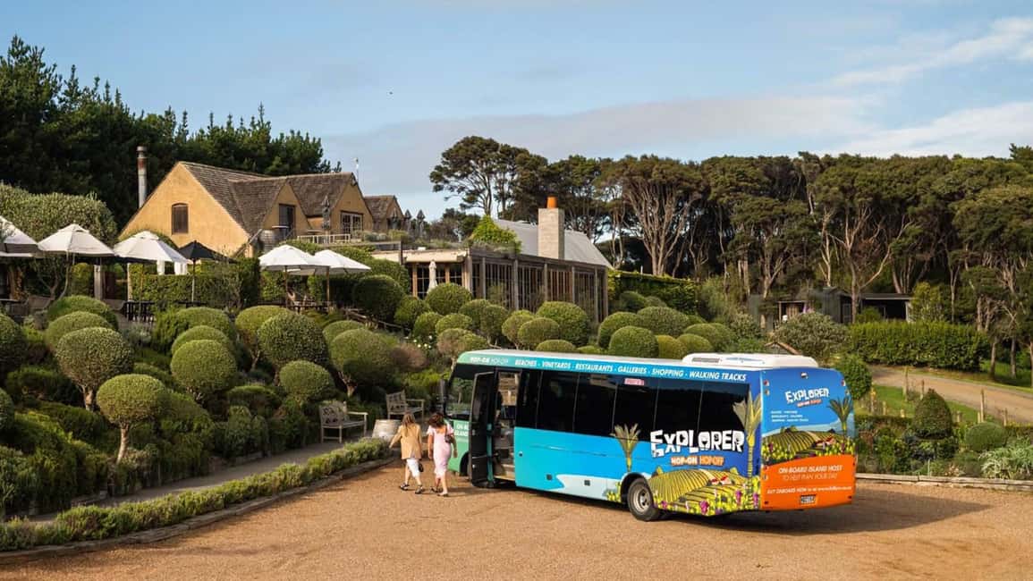 Waiheke Island: Ferry & Hop-On Hop-Off Explorer Bus Tickets - Beaches and seaside breaks: Onetangi and more