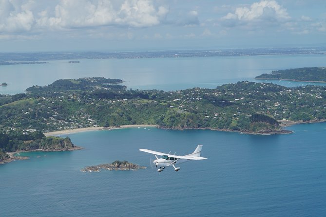 Waiheke Island - Fly and Dine (from North Shore Airport) - Waiheke From the Air: The Cessna 172 difference