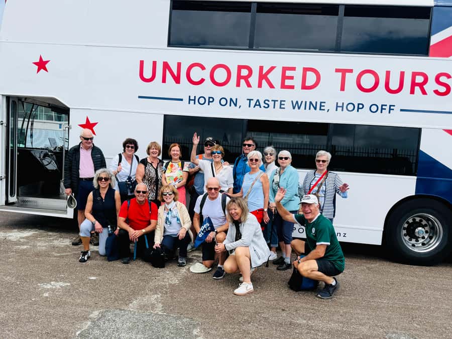 Waiheke Island: Scenic Wine Tour on Double Decker Bus - Mudbrick Vineyard tasting: a famous Waiheke stop with Hauraki Gulf views